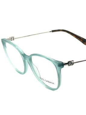 NEW DOLCE & GABBANA DG 3363 3383 Opal Petroleum Women Eyeglasses 52mm 18 145